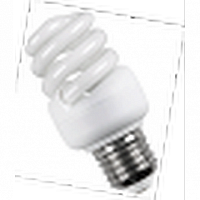 Лампа энергосберегающая КЛЛ спираль КЭЛ-FS Е14 11Вт 6500К Т2 |  код. LLE25-14-011-6500-T2 |  IEK